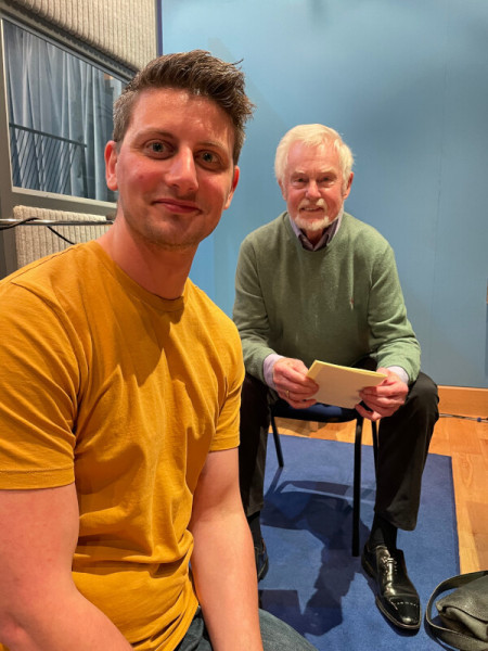 Scott Handcock and Derek Jacobi