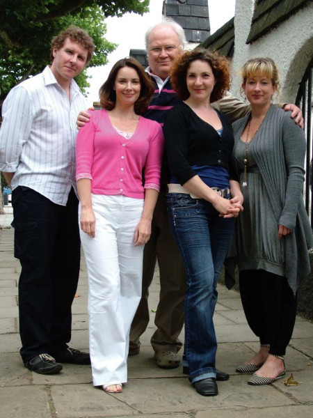 Richard Earl, Nicola Bryant, Colin Baker, Helen Goldwyn and Claire Wyatt