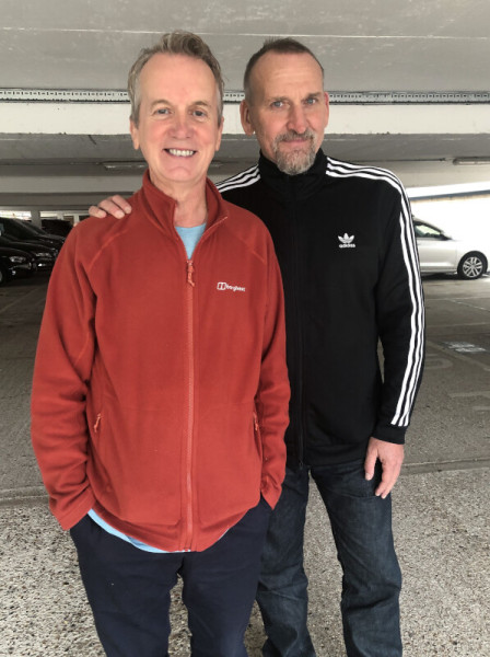 Frank Skinner and Christopher Eccleston