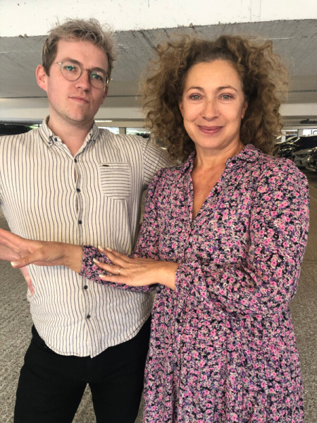 Jack Holden and Alex Kingston