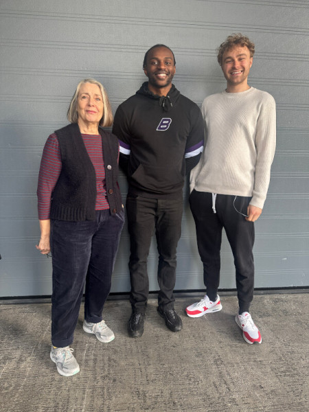 Sheila Ruskin, Theo Solomon and Sam Stafford