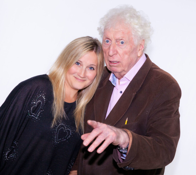 Emily Woodward and Tom Baker