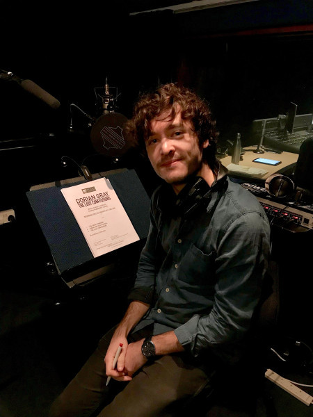 Dorian Gray himself, Alexander Vlahos at recording